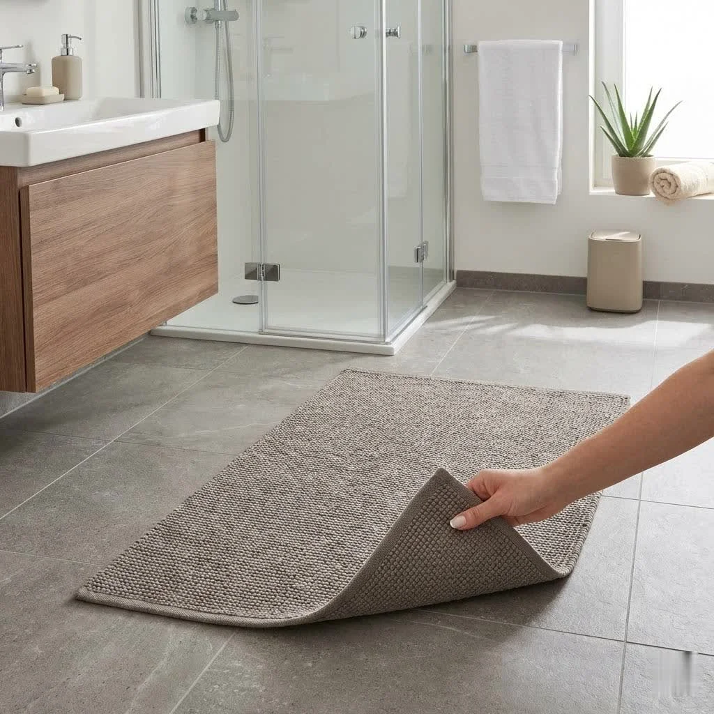 Plush bath mat for ultimate comfort and safety
