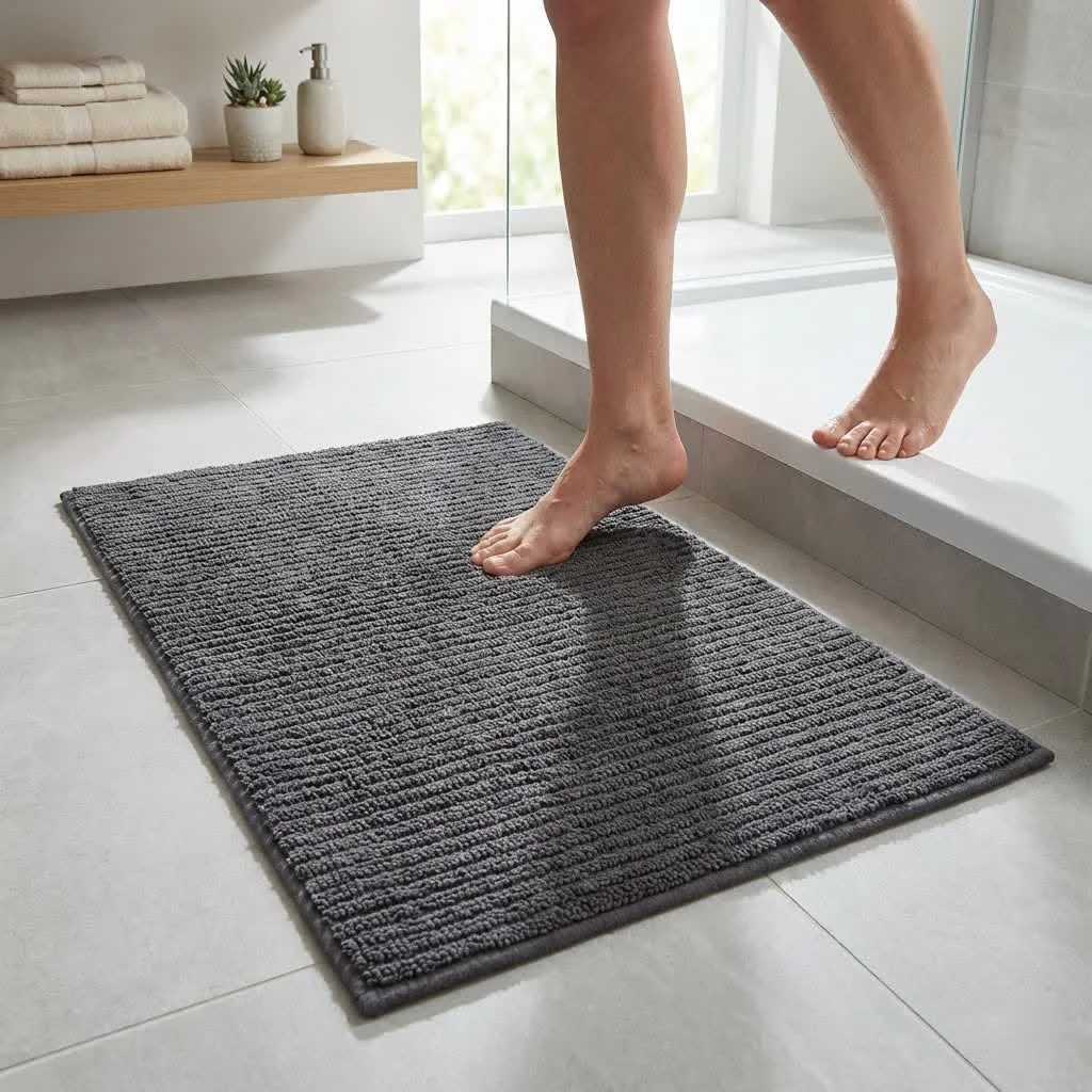 Selecting a super absorbent bath mat